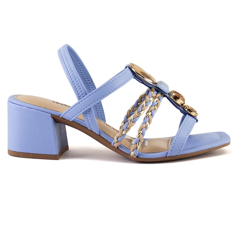 Sandália Feminina Dakota Salto Bloco Confortável Moda Y8211